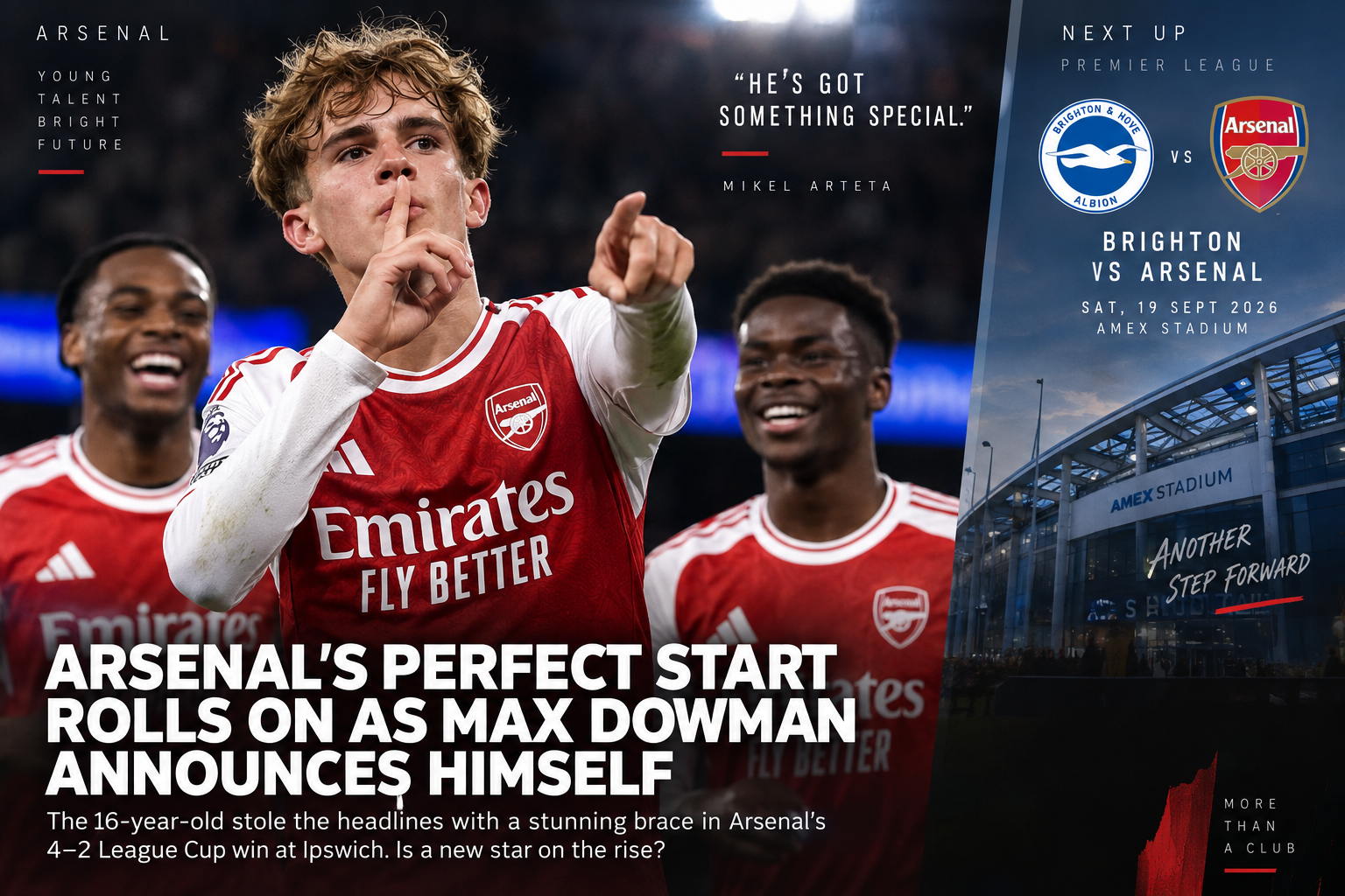 Arsenal’s Perfect Start Rolls On as Max Dowman Announces Himself